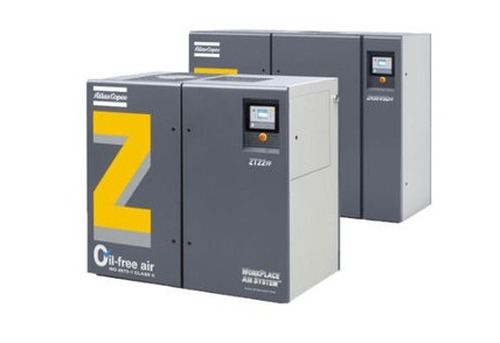 Atlas copco rental oil free air electric driven zt 37-45 ให้เช่าคอมเพลสเซอร์